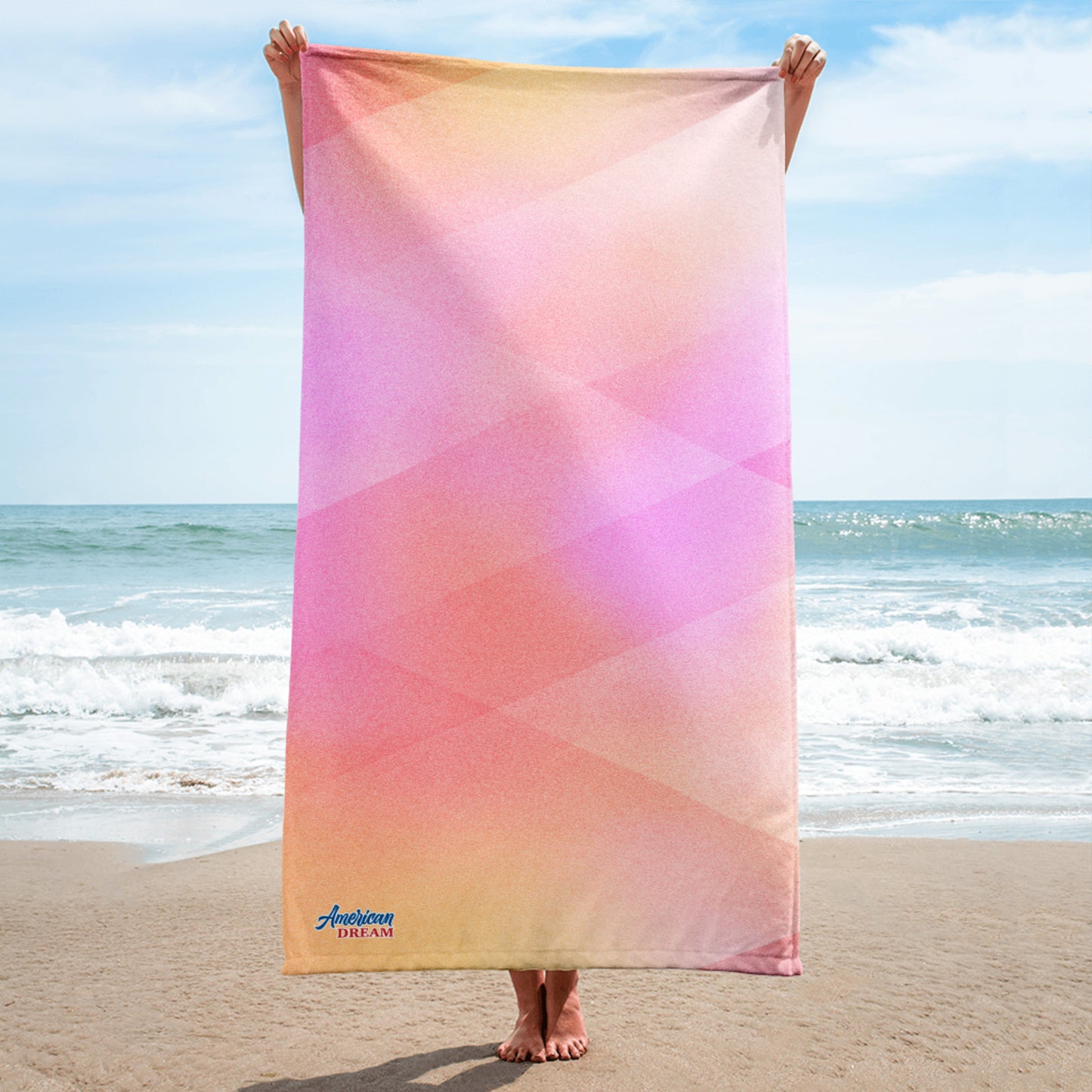 American Dream Beach Towel – Vibrant All-Over Print