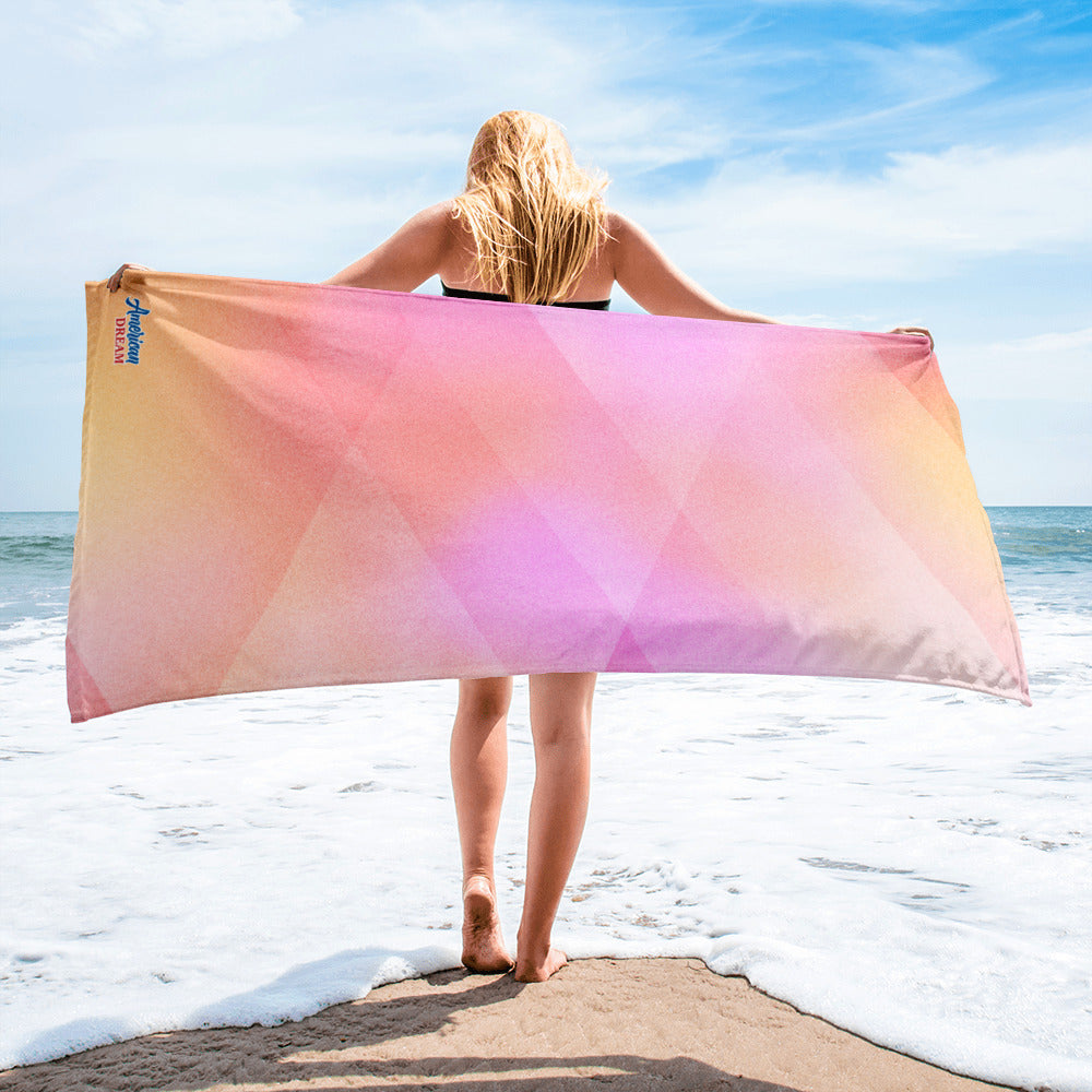 American Dream Beach Towel – Vibrant All-Over Print