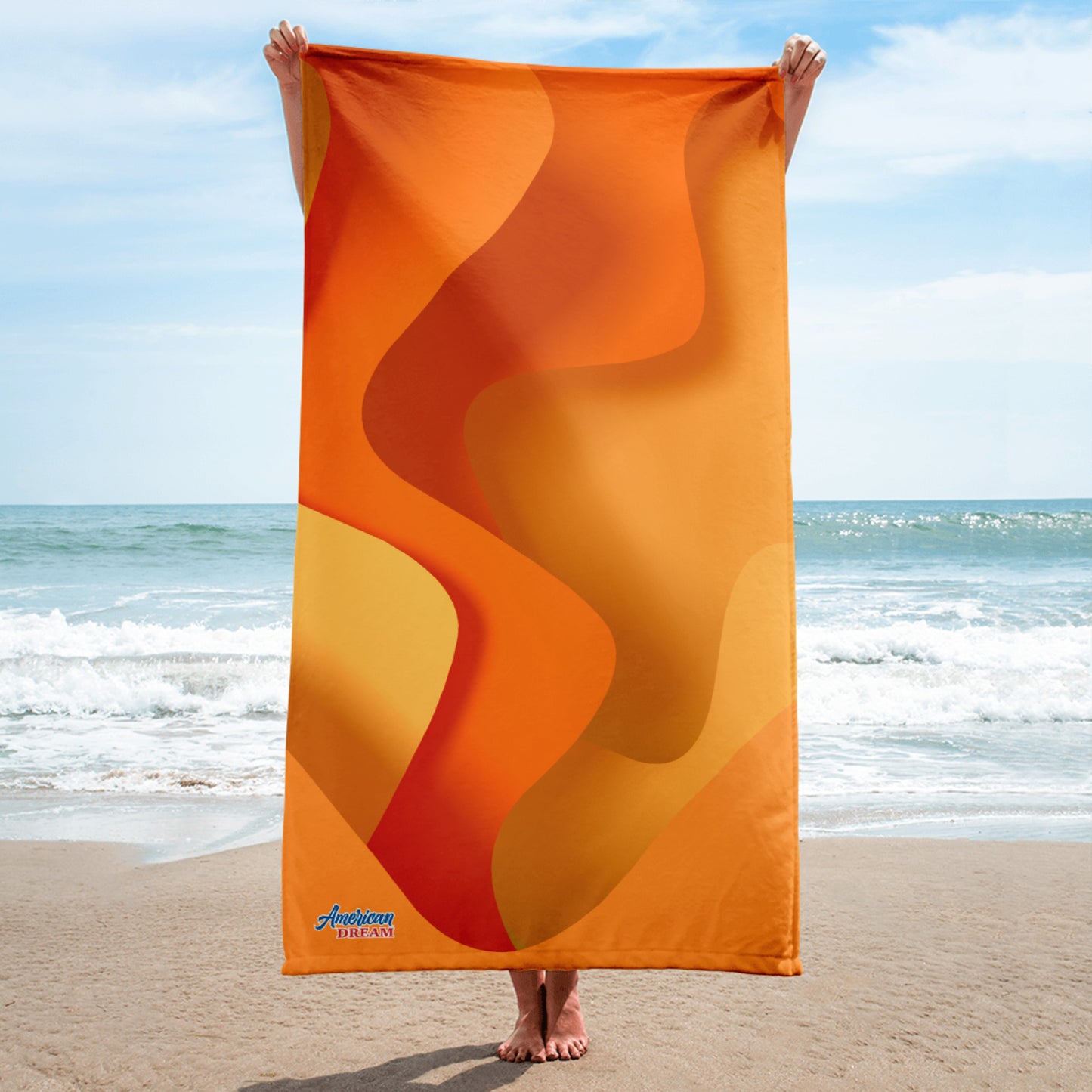 American Dream Beach Towel – Vibrant All-Over Print