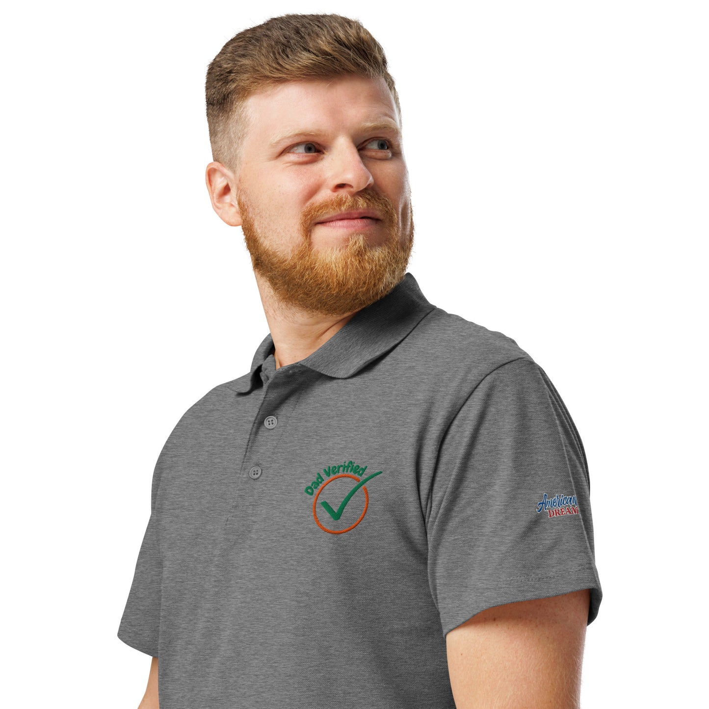 Unisex Premium Piqué Polo Shirt – Dad Verified Edition