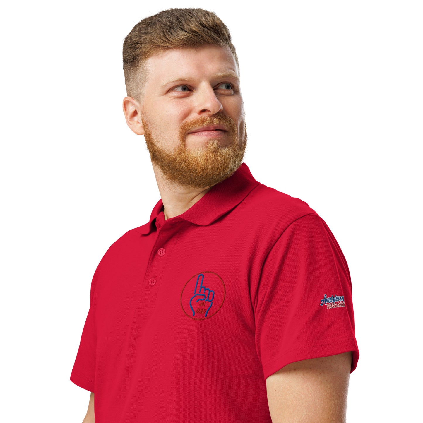 Unisex Premium Piqué Polo Shirt – #1 Dad Edition