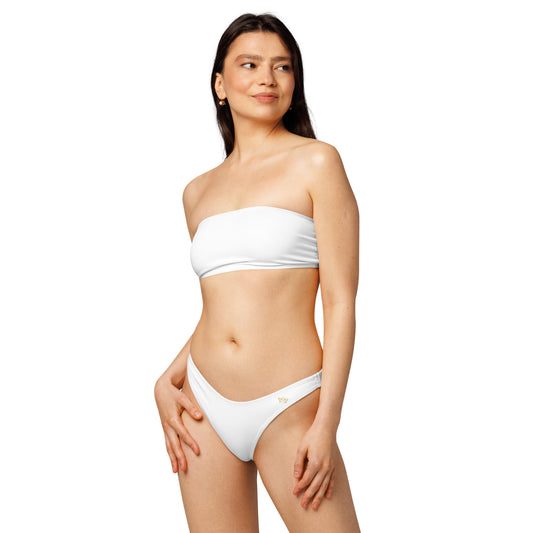 Recycled Bandeau Bikini – Soft, Sustainable & Strapless Style