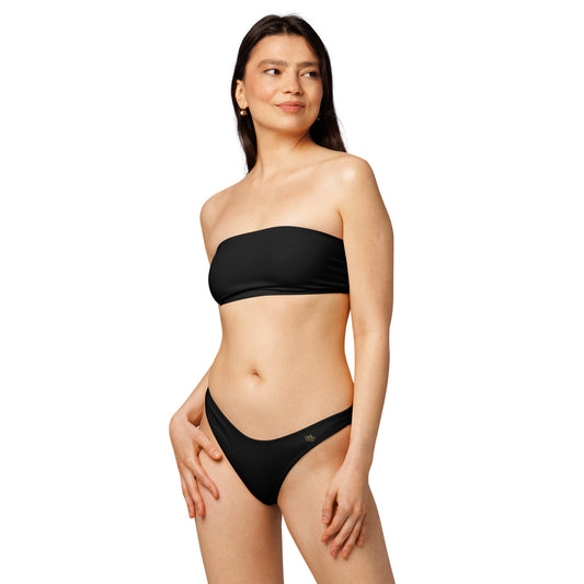 Recycled Bandeau Bikini – Soft, Sustainable & Strapless Style
