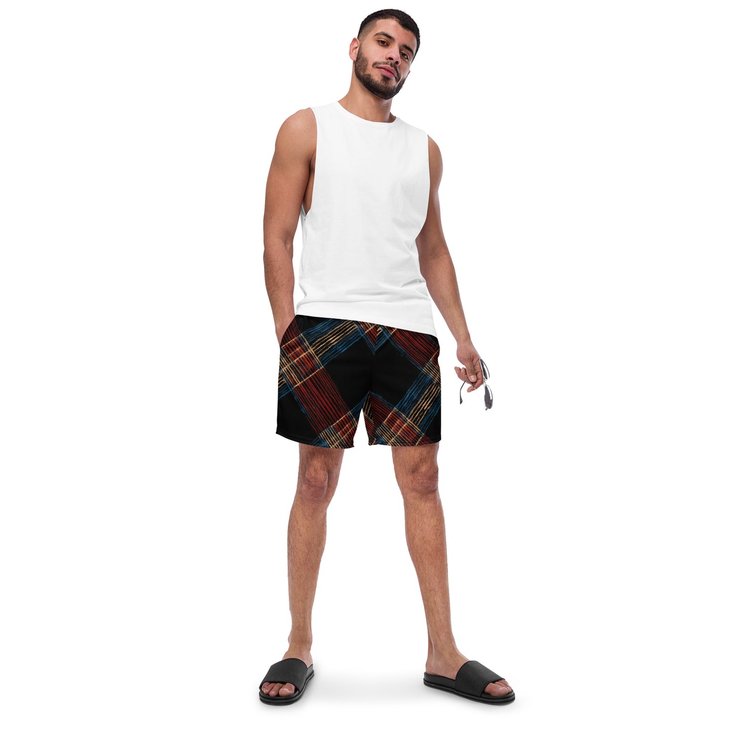 Recycled Swim Trunks – Urban Grid Edition
