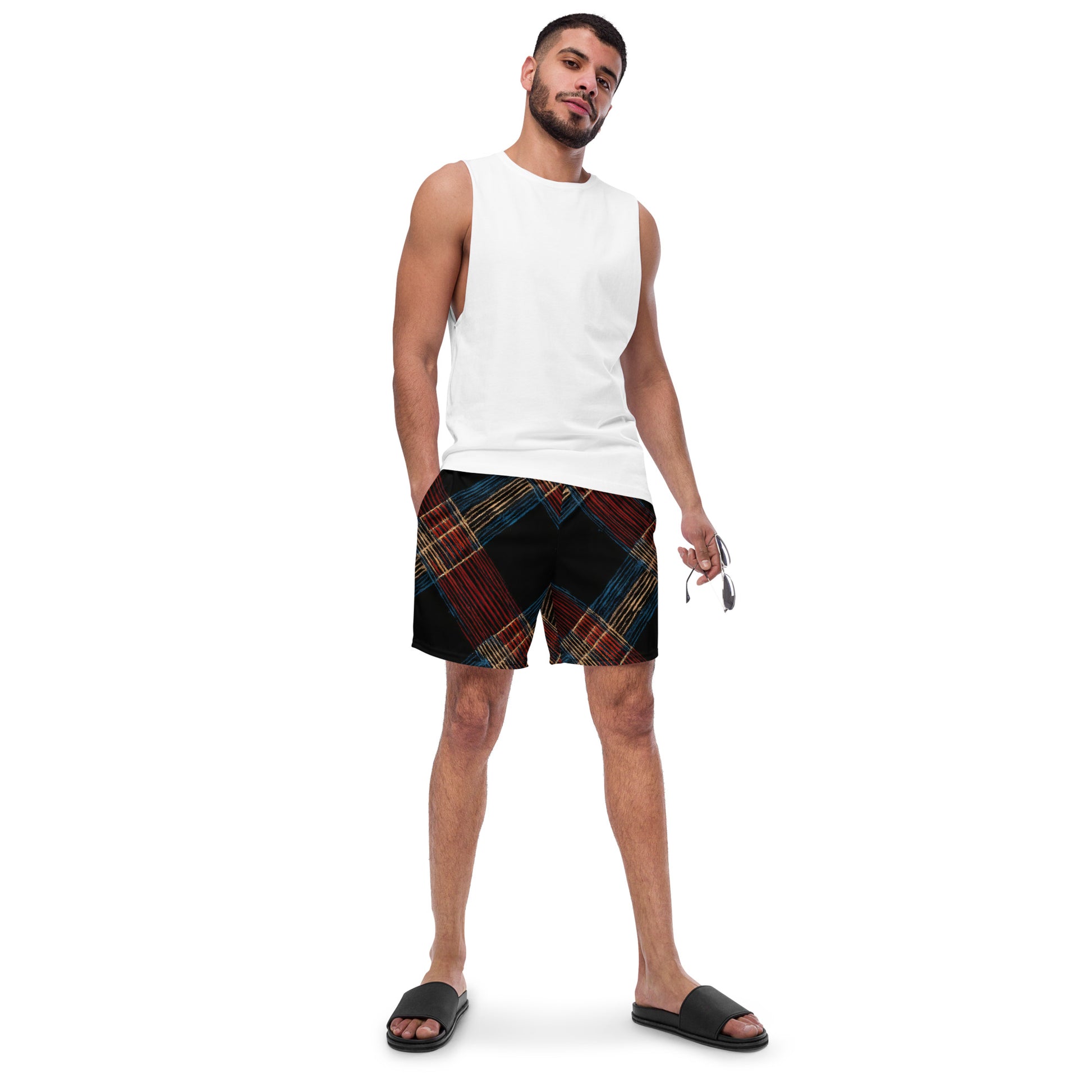 Recycled Swim Trunks – Urban Grid Edition