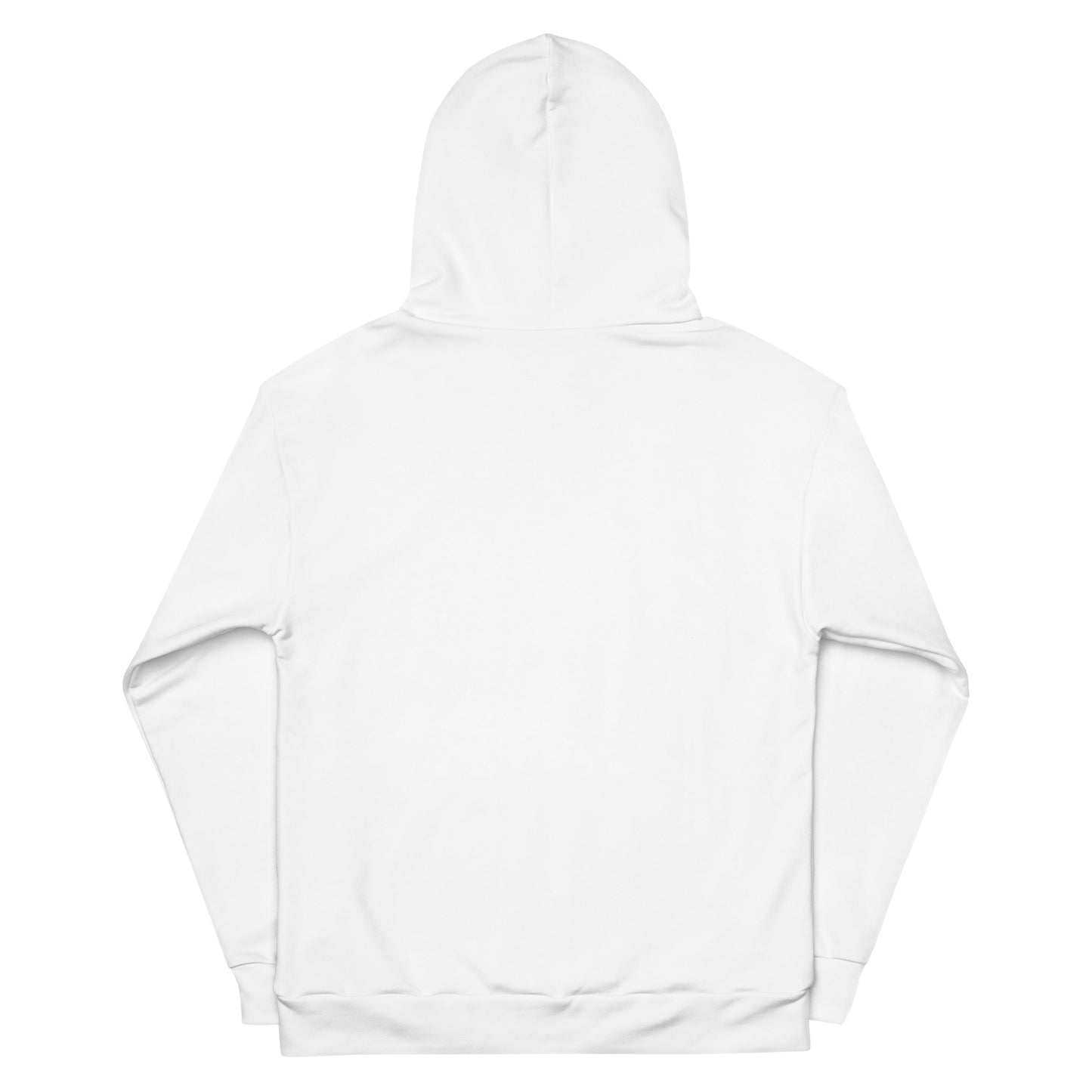 Unisex Contrast Hoodie – Printed Interior Hood & Pocket with Abstract Pattern