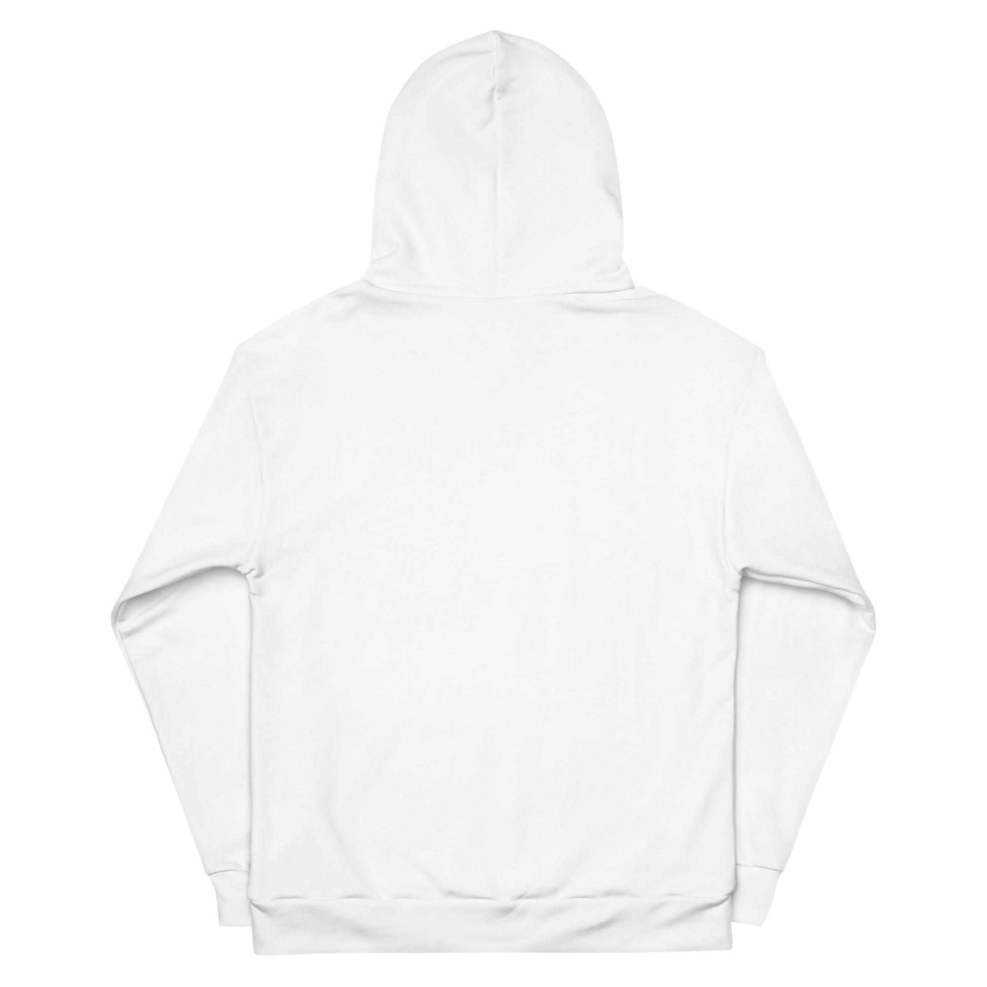 Unisex Contrast Hoodie – Printed Interior Hood & Pocket with Abstract Pattern