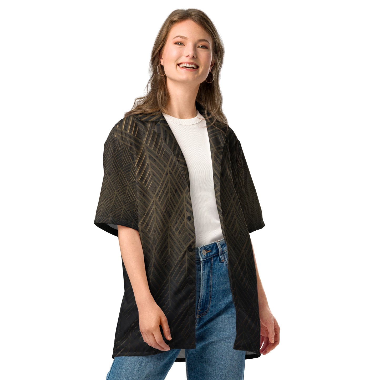 Unisex Summer Button Shirt – Lightweight, Moisture-Wicking & Recycled