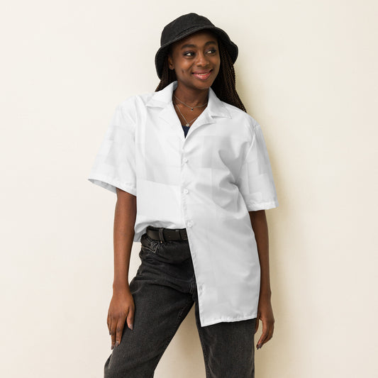Unisex Summer Button Shirt – Lightweight, Moisture-Wicking & Recycled