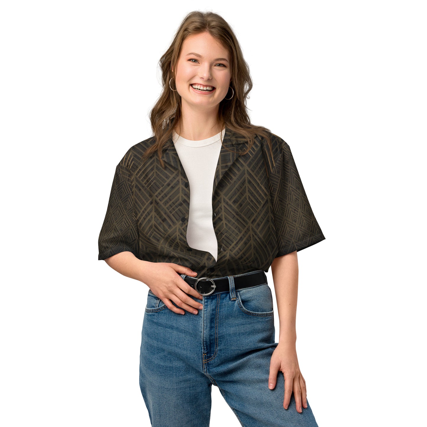 Unisex Summer Button Shirt – Lightweight, Moisture-Wicking & Recycled