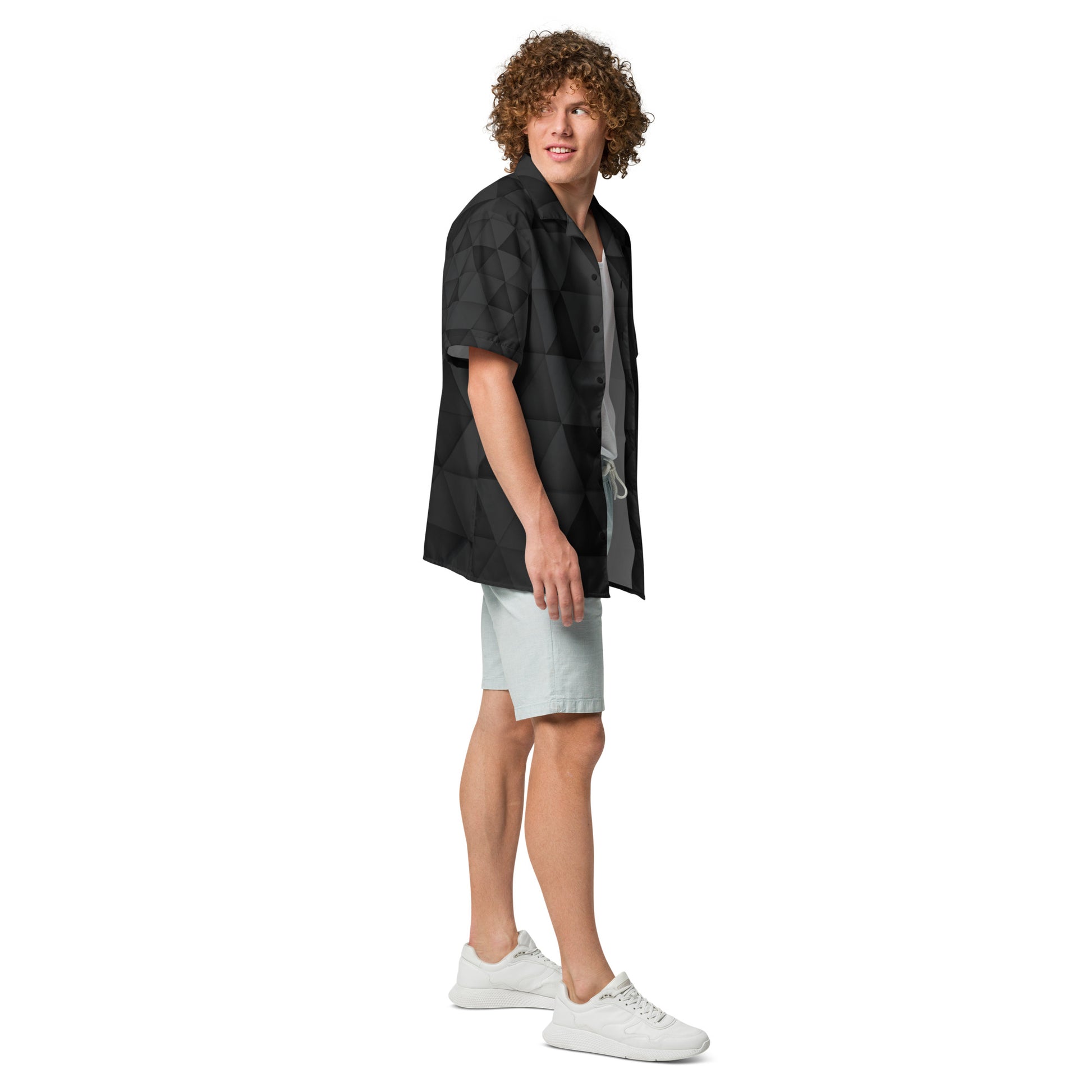 Unisex Summer Button Shirt – Lightweight, Moisture-Wicking & Recycled