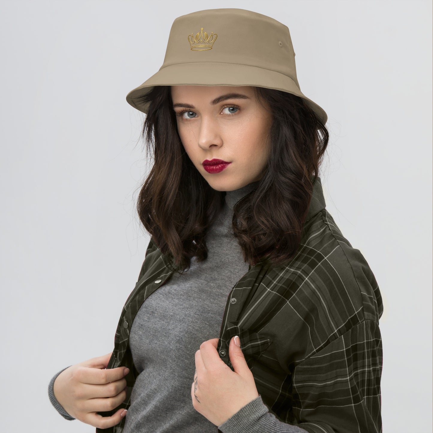 Old School Bucket Hat – Embroidered Vintage Style