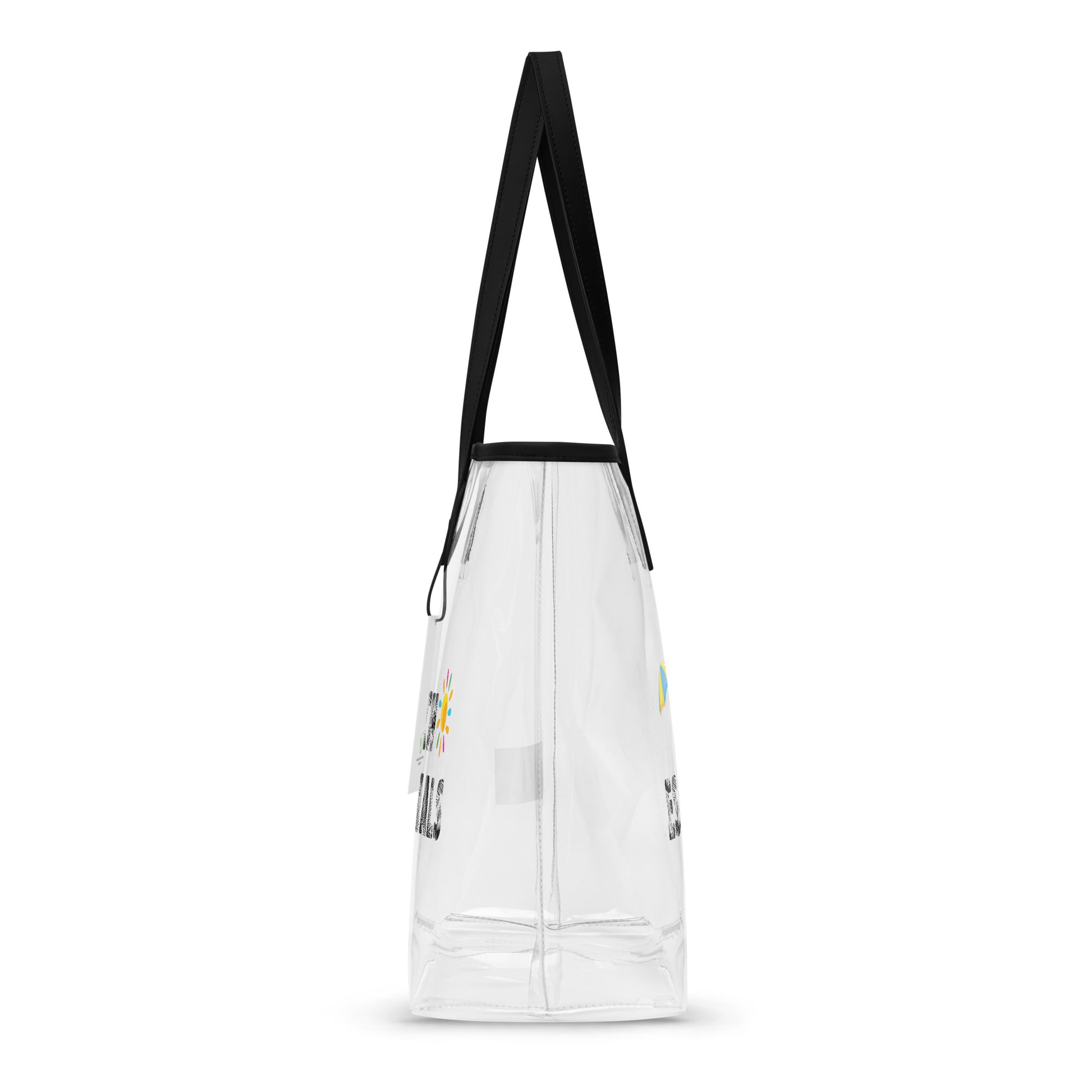Beach Essentials Clear Tote Bag – Transparent & Tropical Vibes