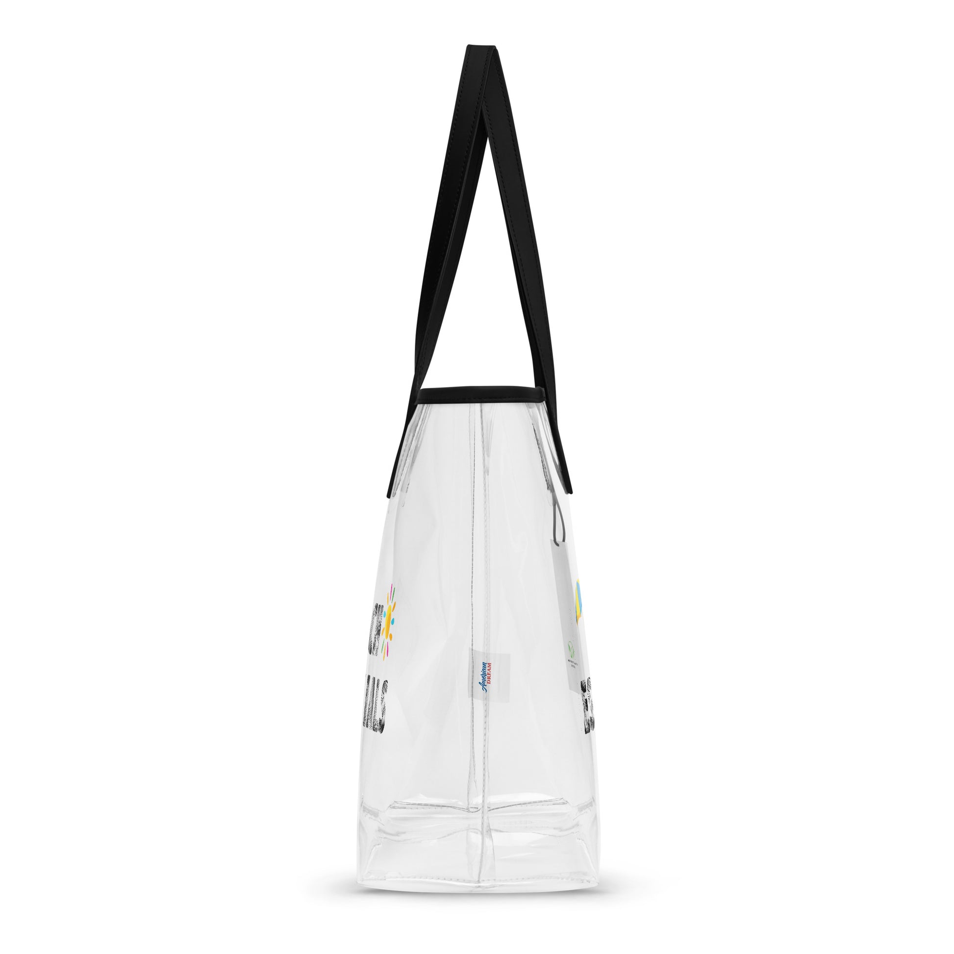Beach Essentials Clear Tote Bag – Transparent & Tropical Vibes