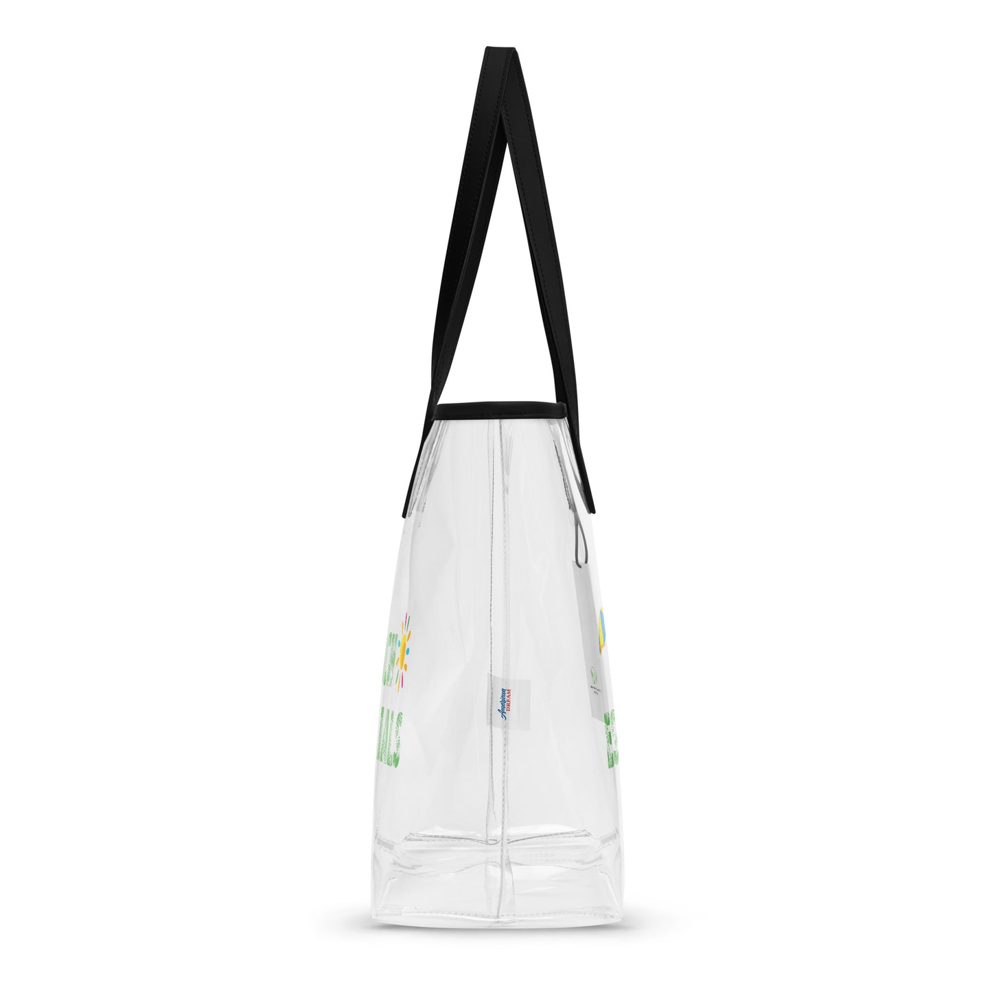 Beach Essentials Clear Tote Bag – Transparent & Tropical Vibes