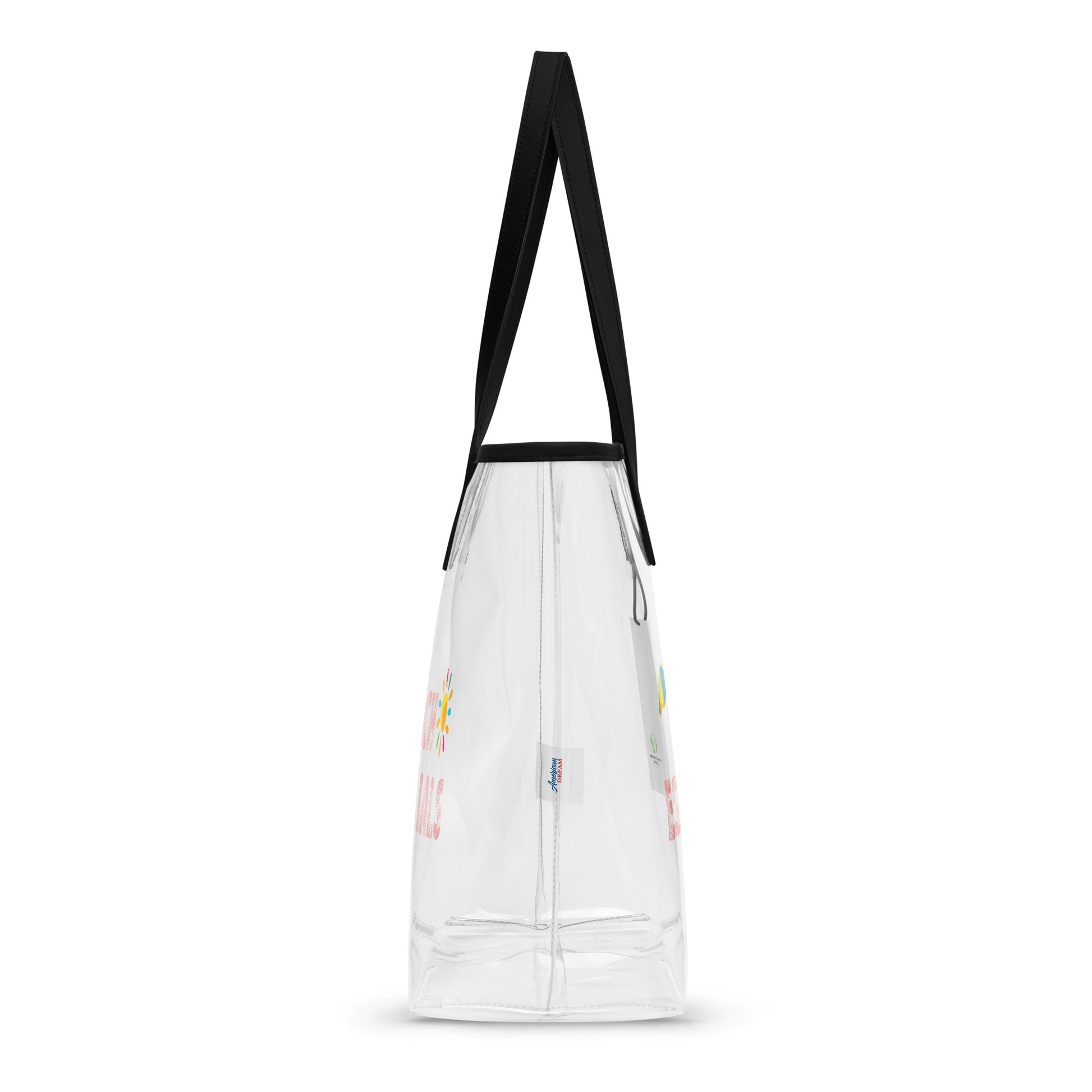 Beach Essentials Clear Tote Bag – Transparent & Tropical Vibes