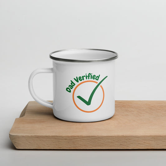 Dad Verified Mug - Everyday Hero Edition - Enamel Mug