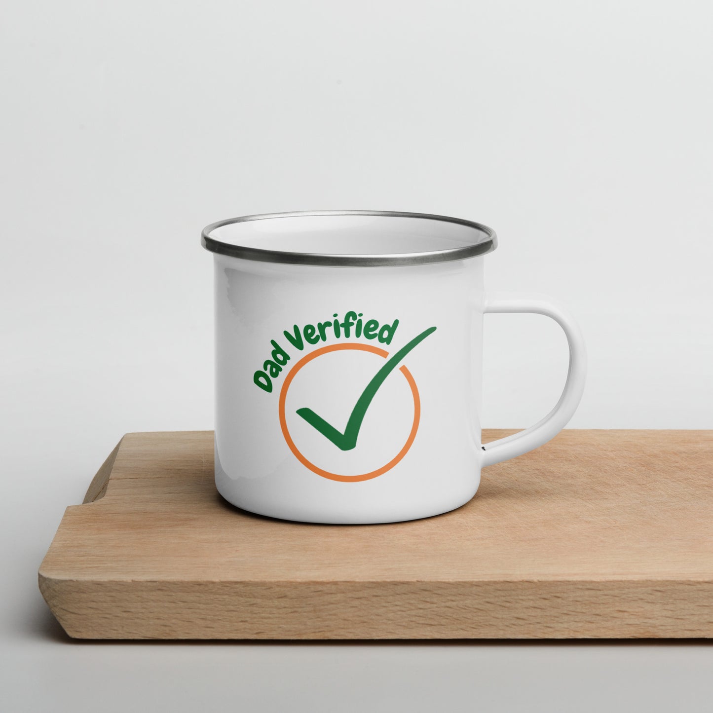 Dad Verified Mug - Everyday Hero Edition - Enamel Mug
