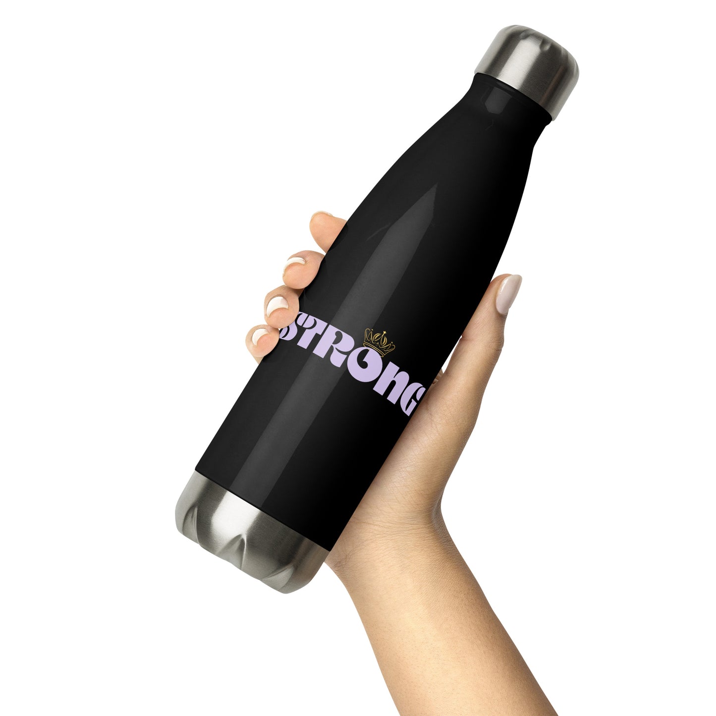 Strong - Insulated Stainless Steel Water Bottle – 17 oz Double-Wall Flask