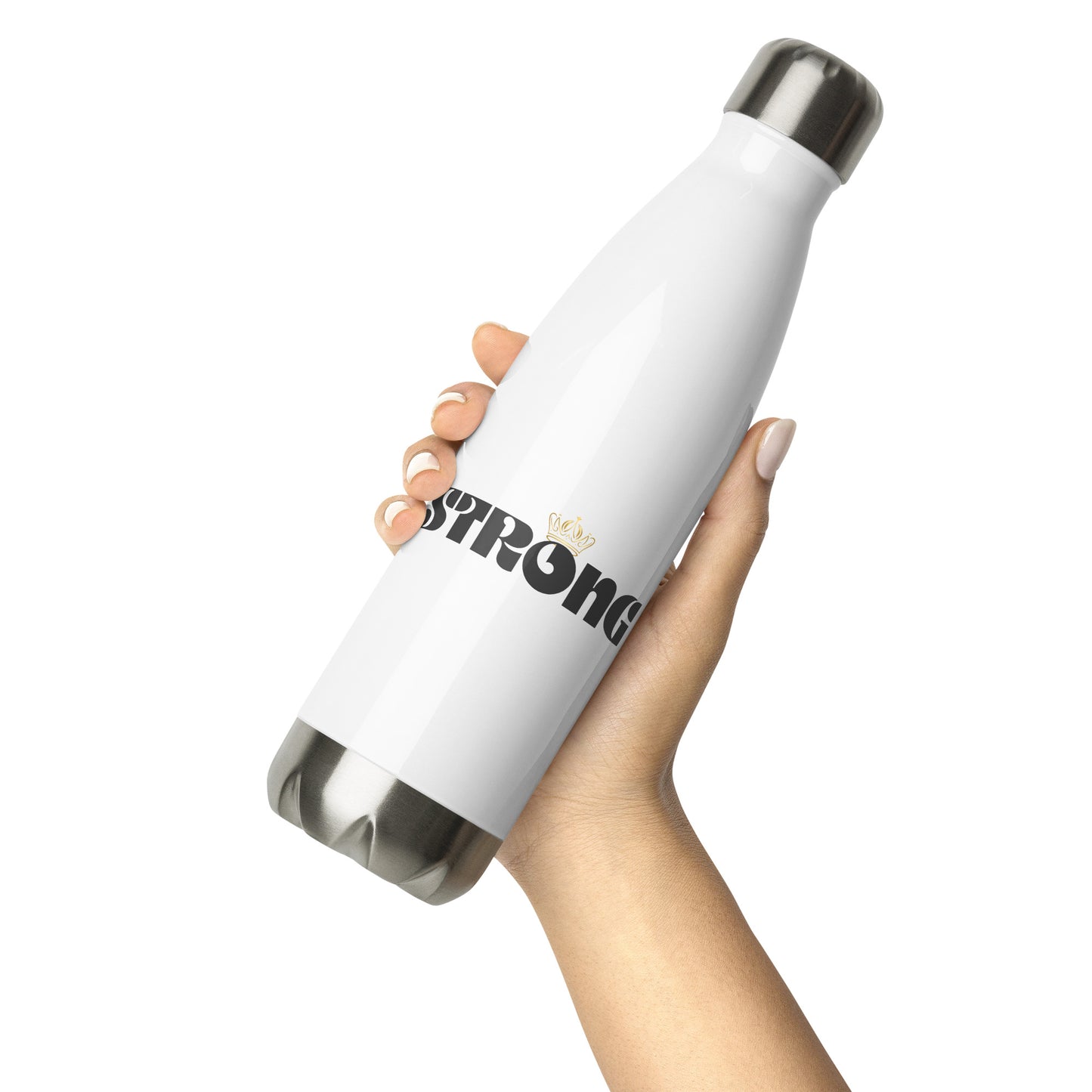 Strong - Insulated Stainless Steel Water Bottle – 17 oz Double-Wall Flask
