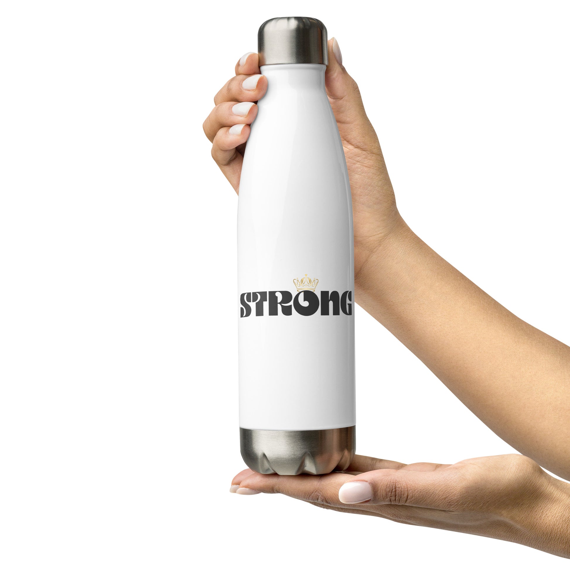Strong - Insulated Stainless Steel Water Bottle – 17 oz Double-Wall Flask