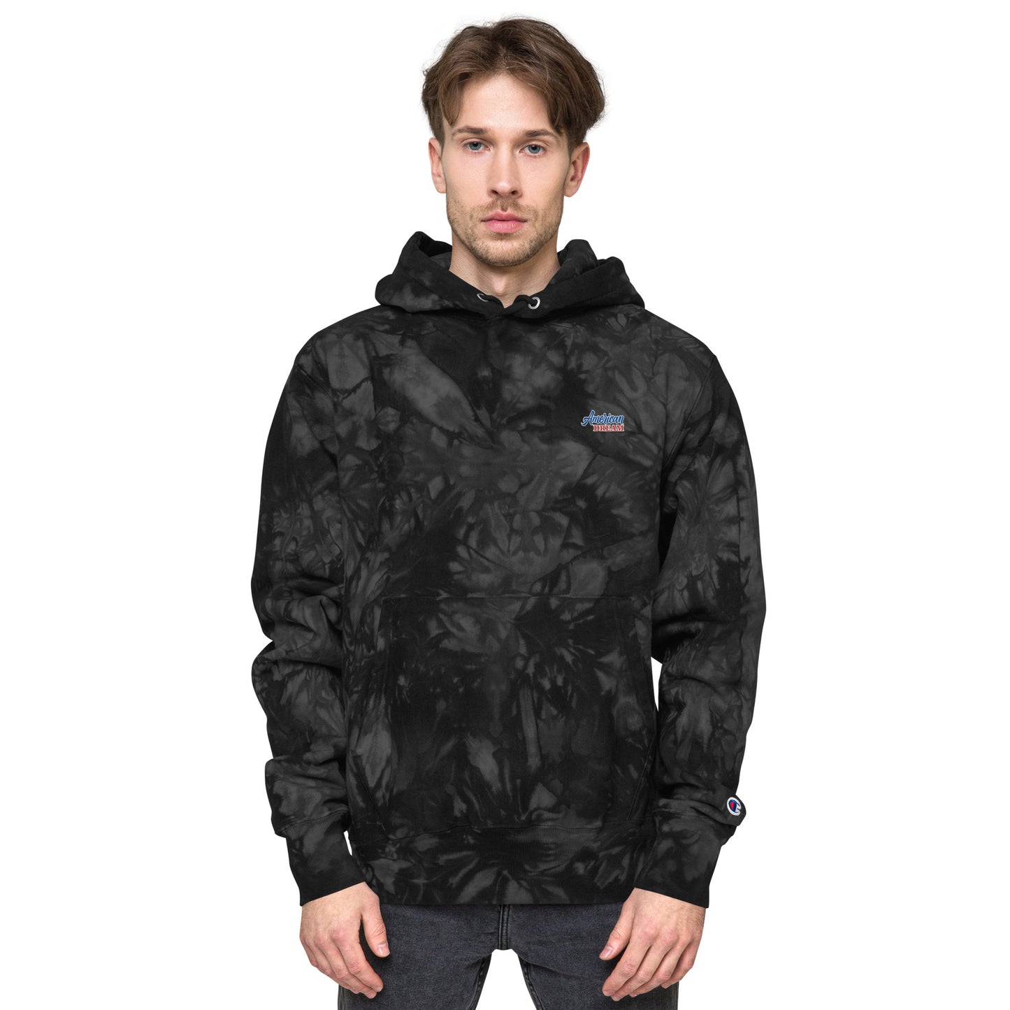 Unisex Champion Tie-Dye Hoodie – One-of-a-Kind Comfort & Style - American Dream Edition