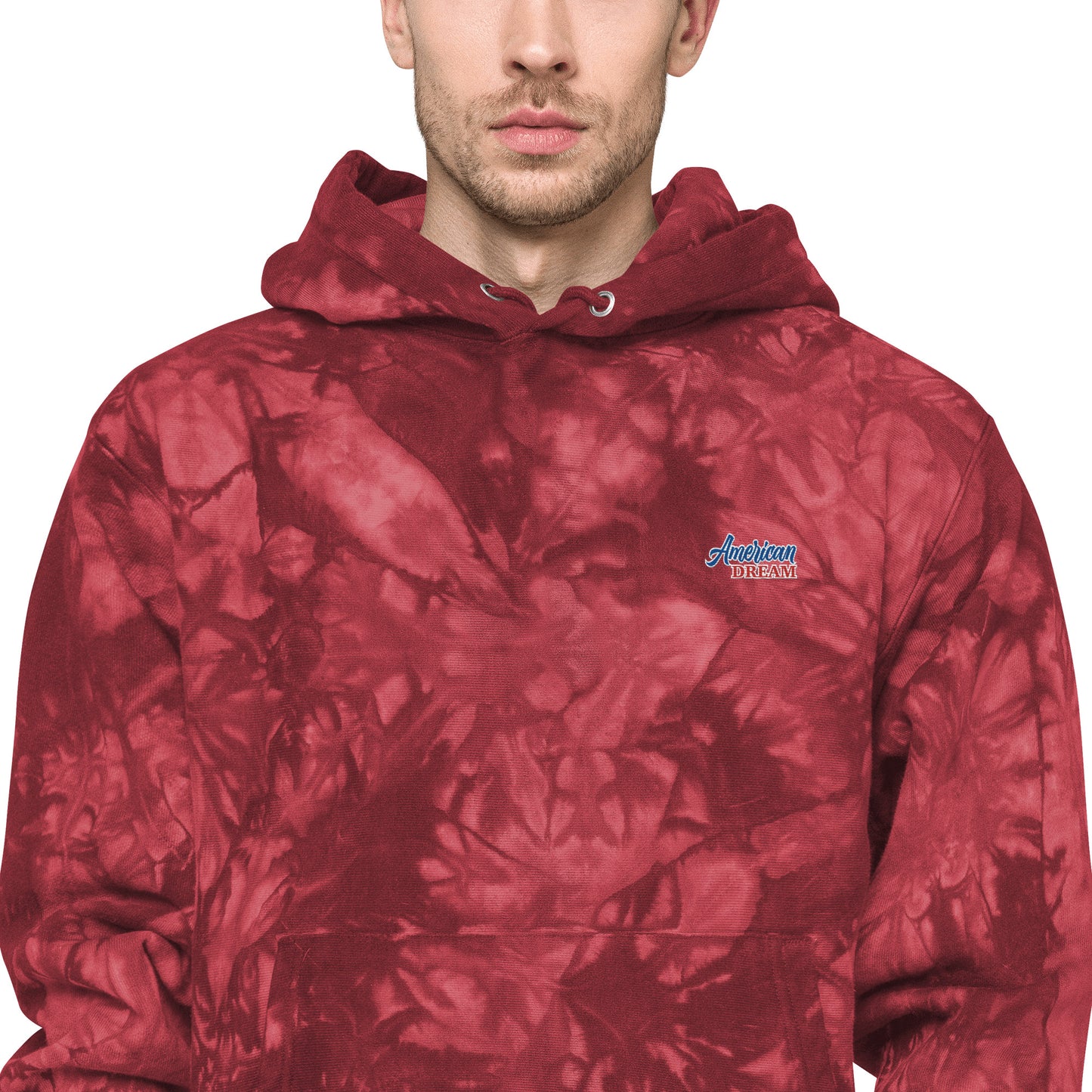 Unisex Champion Tie-Dye Hoodie – One-of-a-Kind Comfort & Style - American Dream Edition