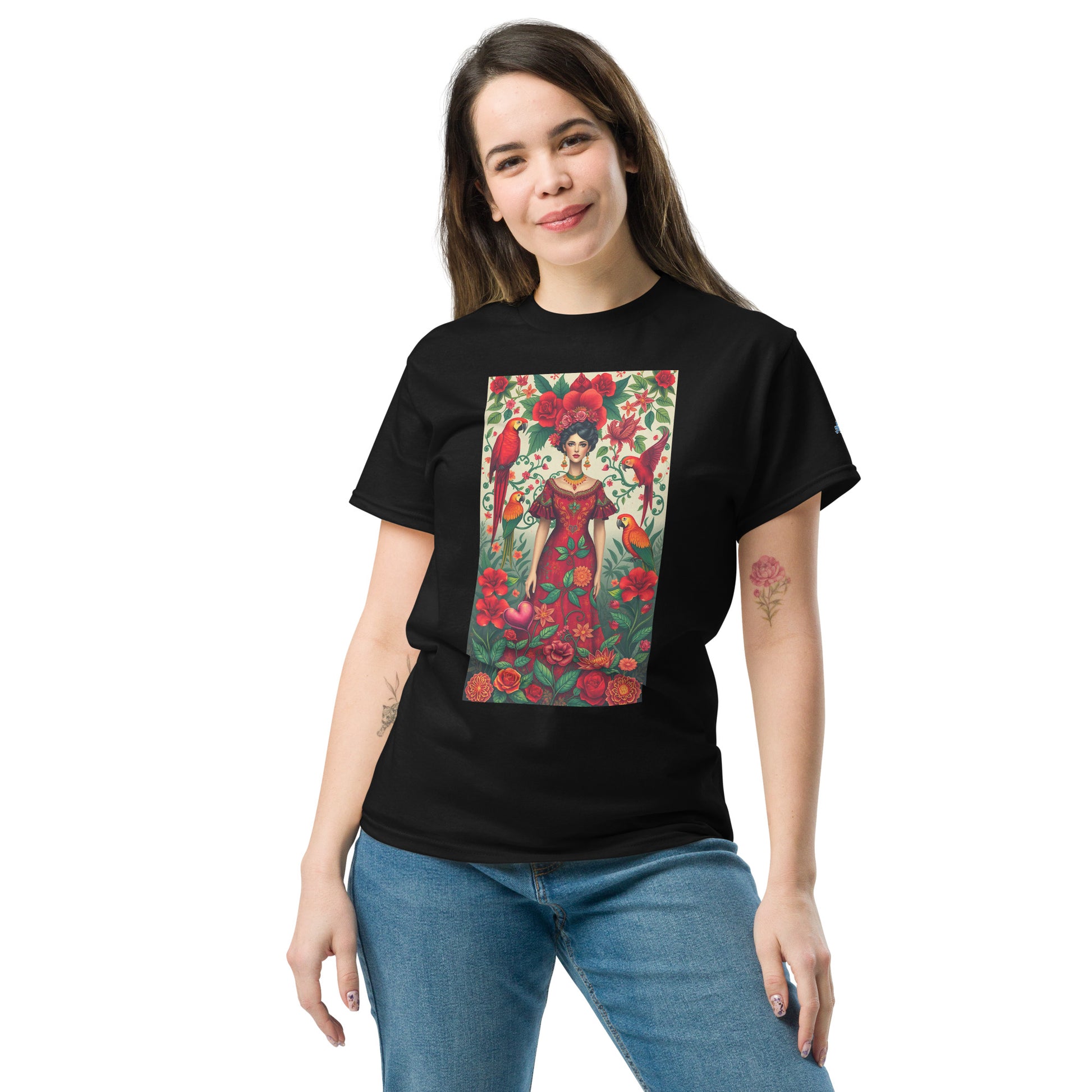 Unisex Classic Tee – Frida Kahlo Inspired Design