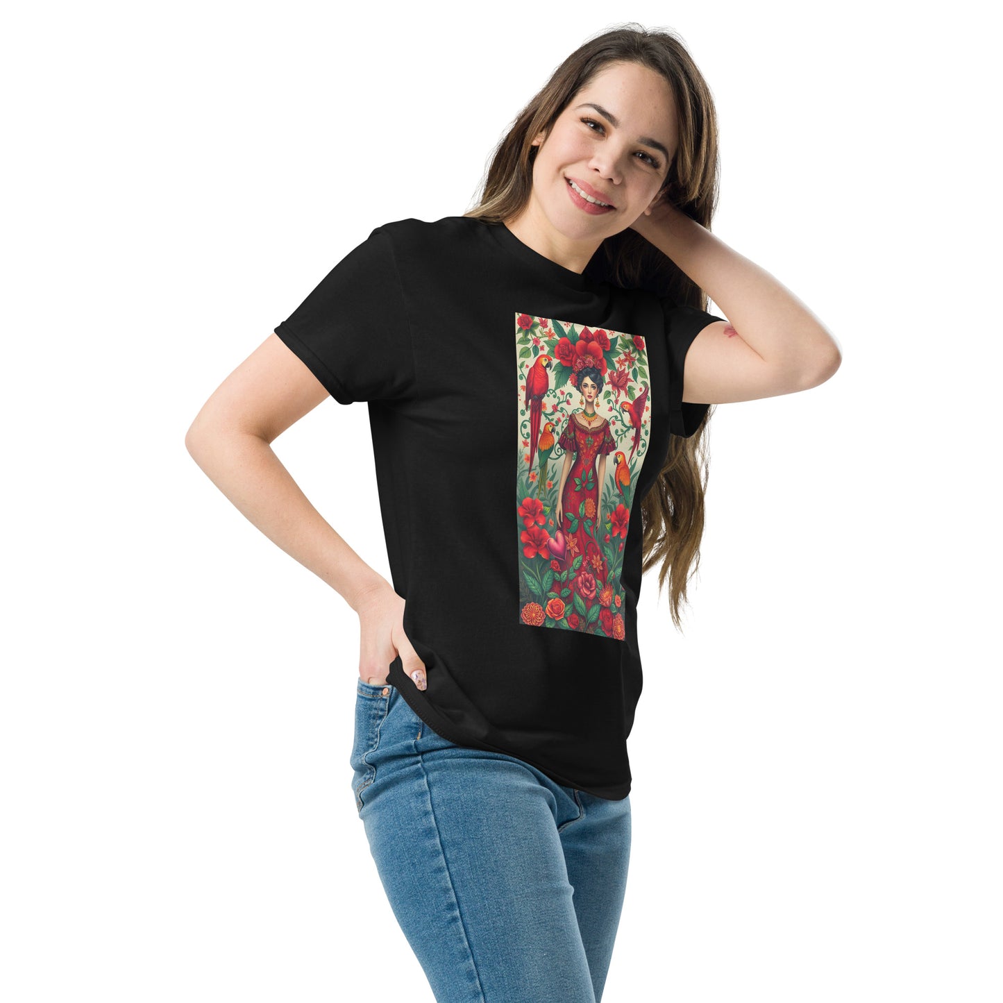 Unisex Classic Tee – Frida Kahlo Inspired Design