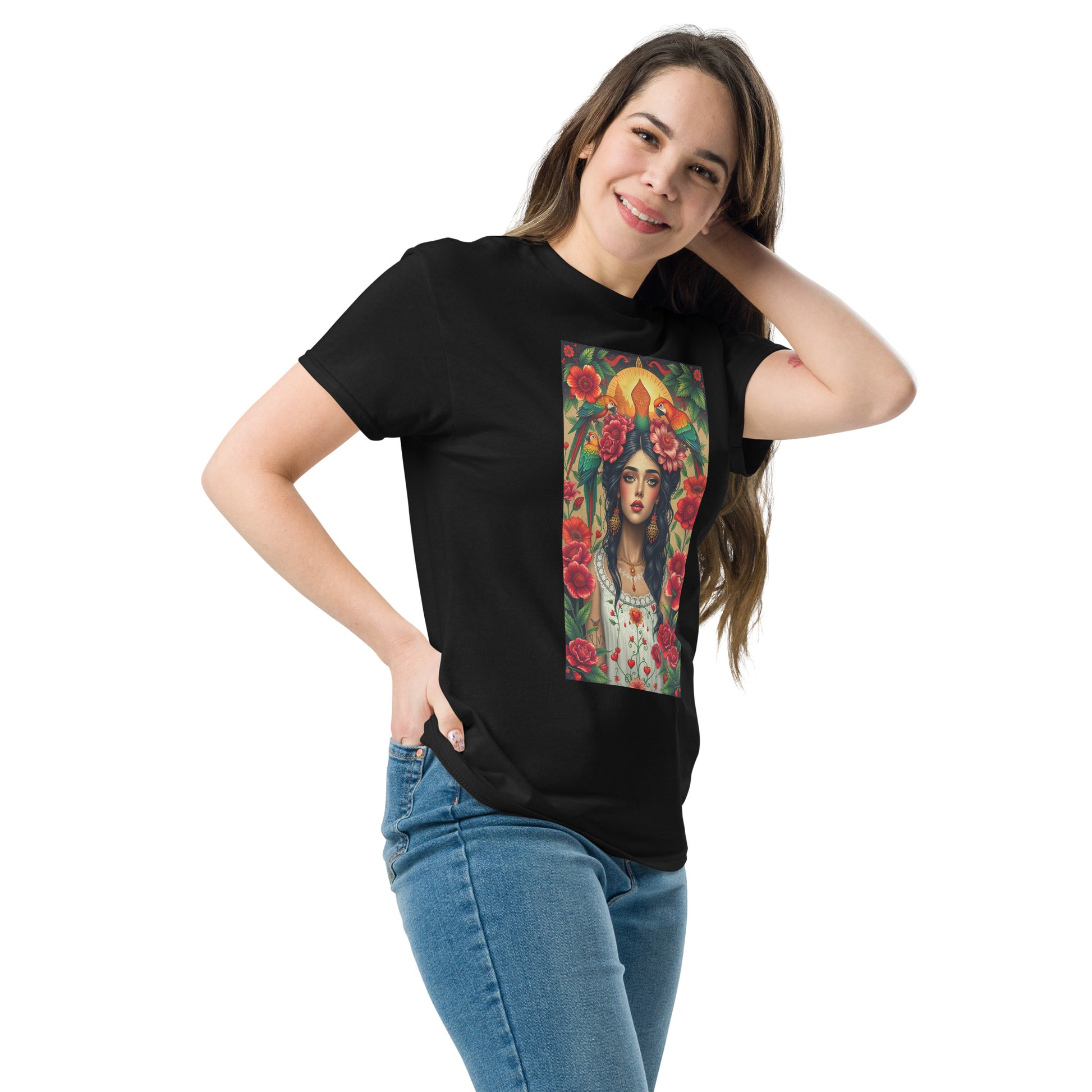 Unisex Classic Tee – Frida Kahlo Inspired Design