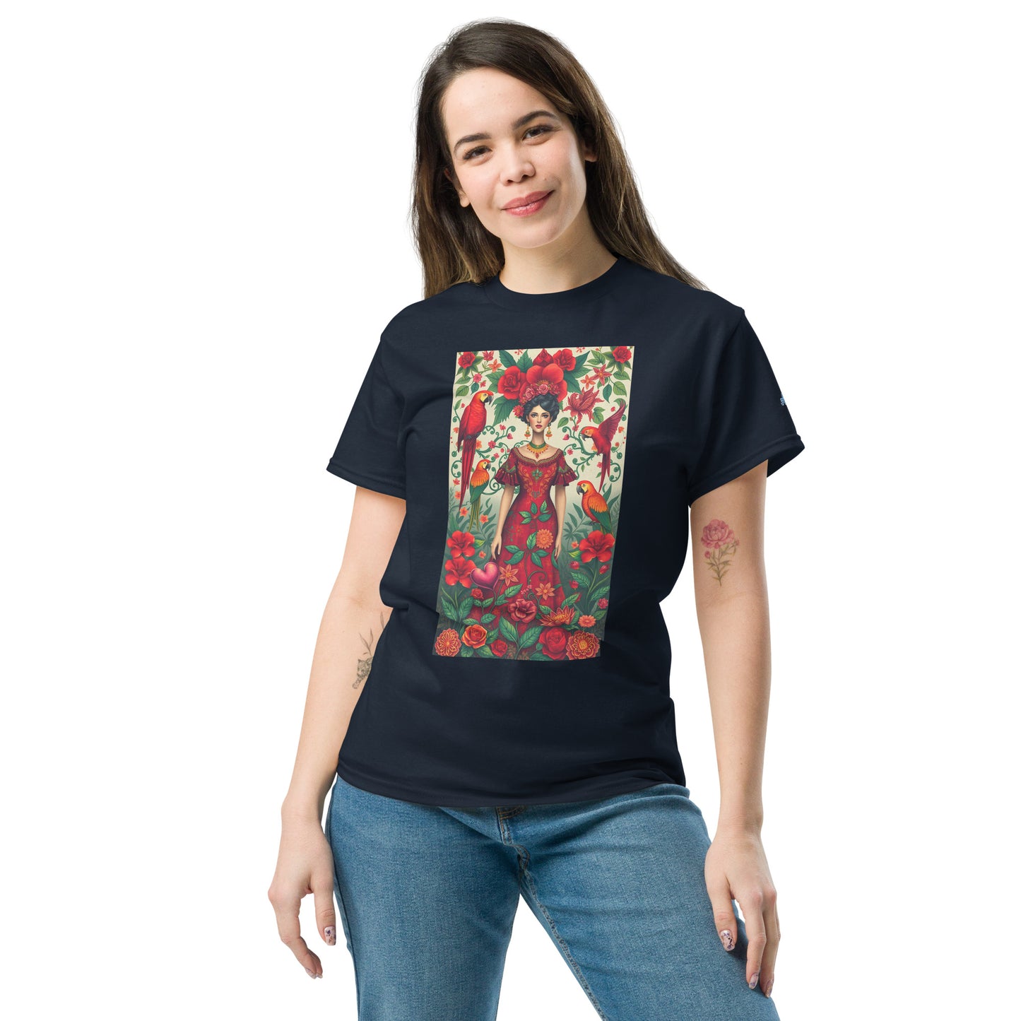Unisex Classic Tee – Frida Kahlo Inspired Design