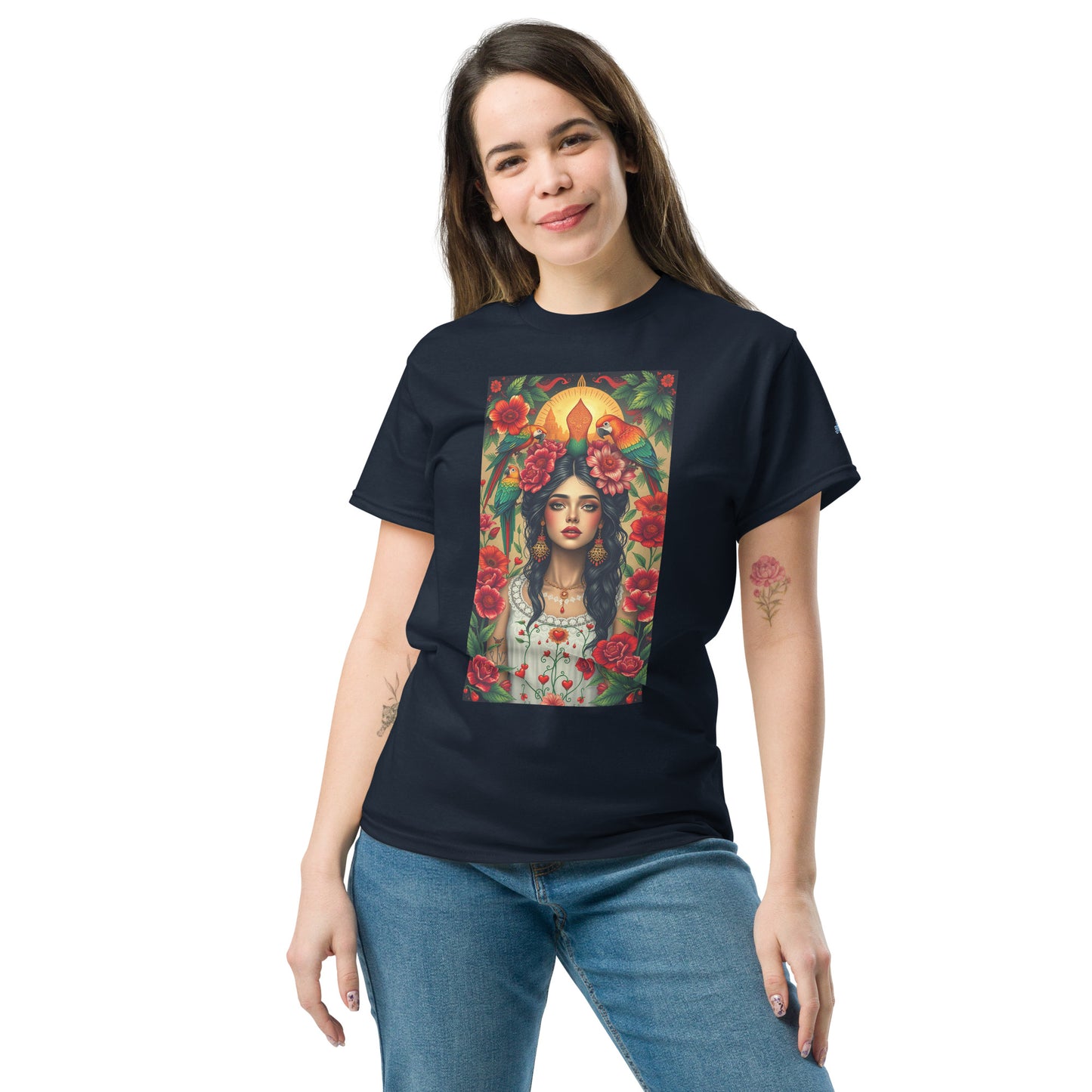 Unisex Classic Tee – Frida Kahlo Inspired Design