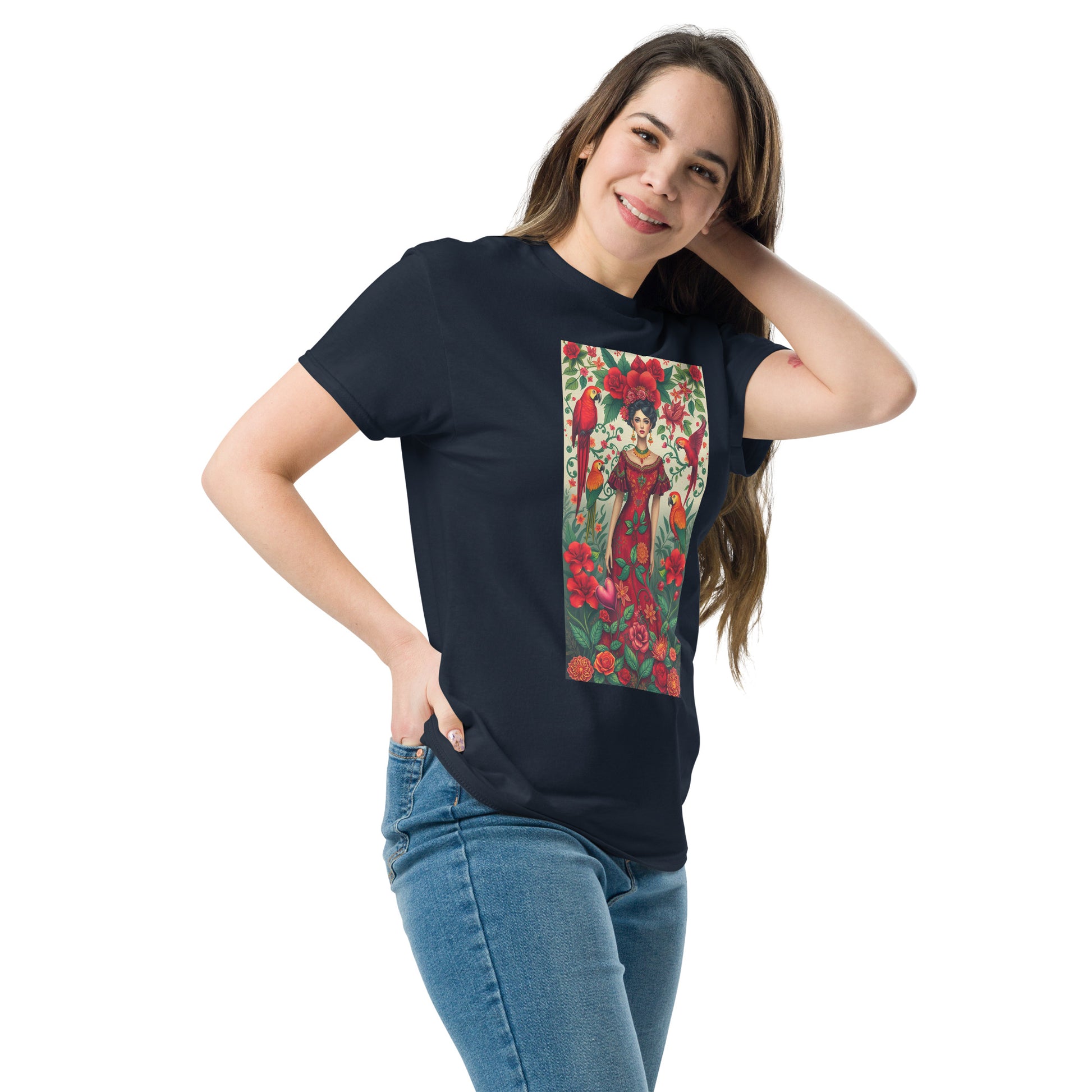 Unisex Classic Tee – Frida Kahlo Inspired Design