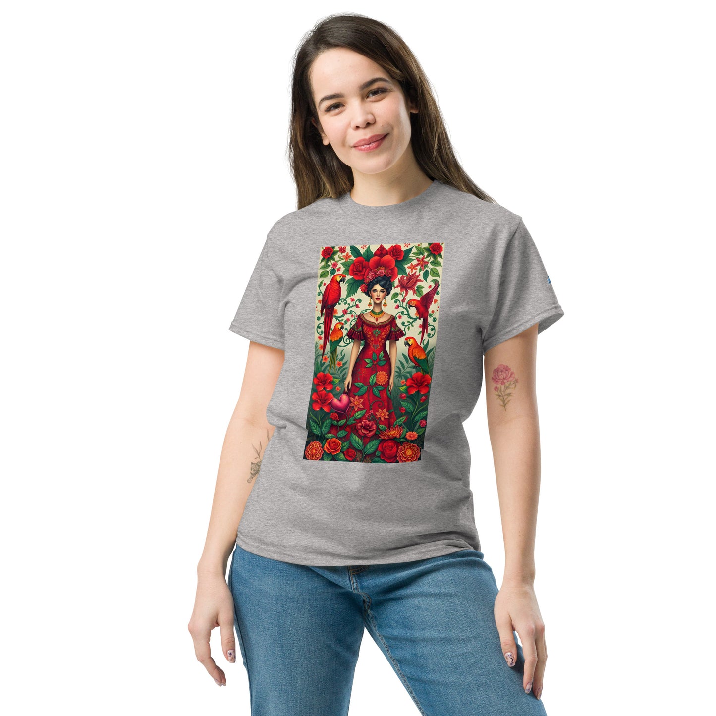 Unisex Classic Tee – Frida Kahlo Inspired Design
