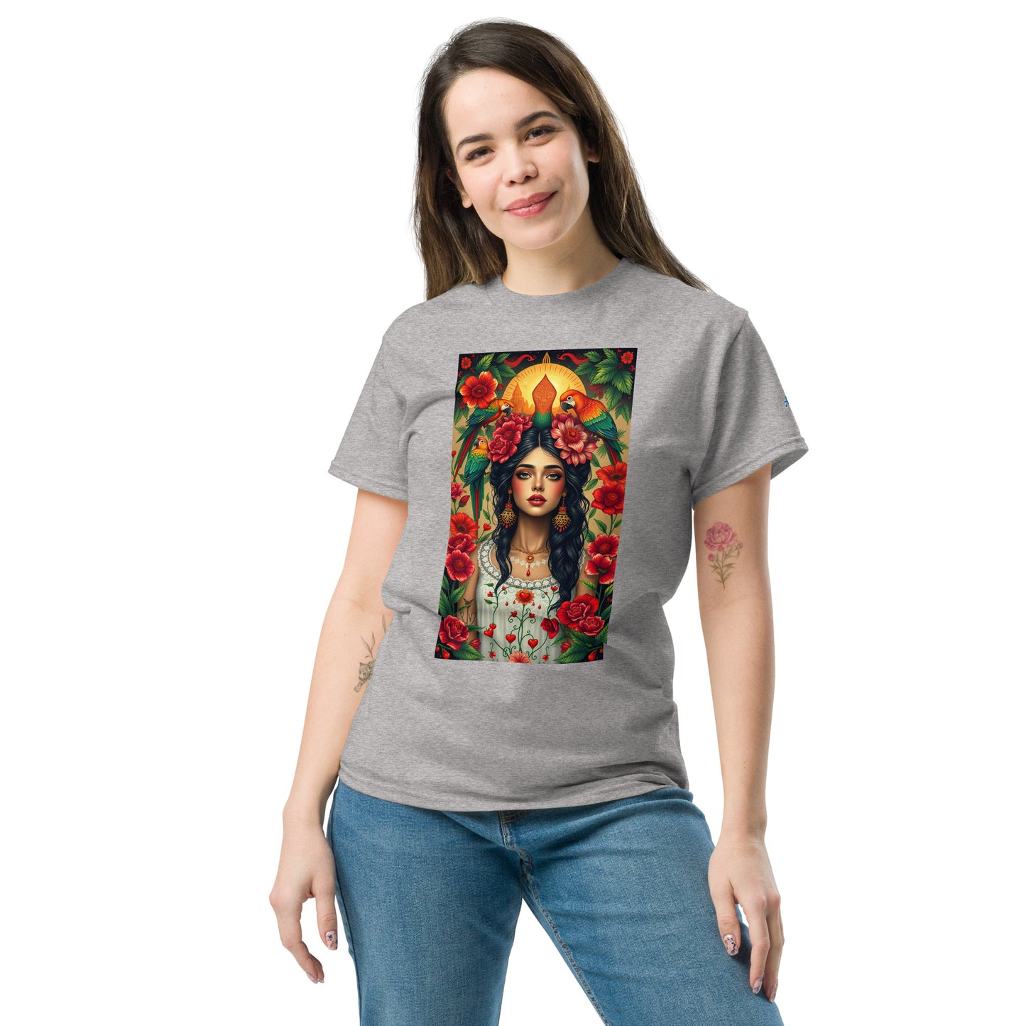 Unisex Classic Tee – Frida Kahlo Inspired Design