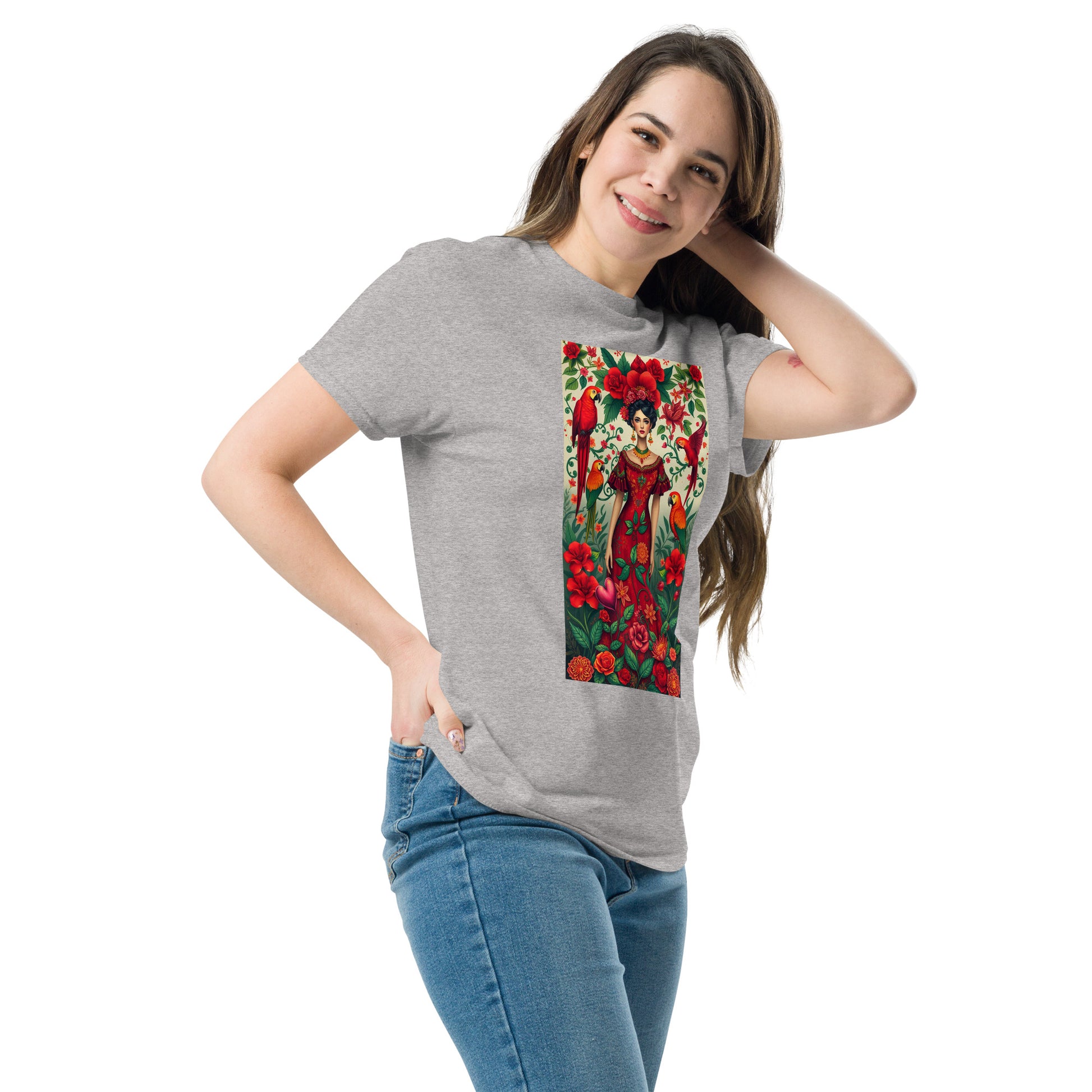 Unisex Classic Tee – Frida Kahlo Inspired Design