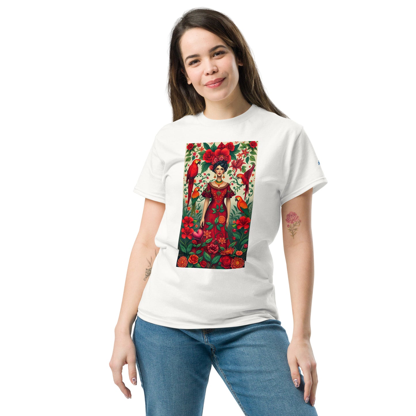 Unisex Classic Tee – Frida Kahlo Inspired Design