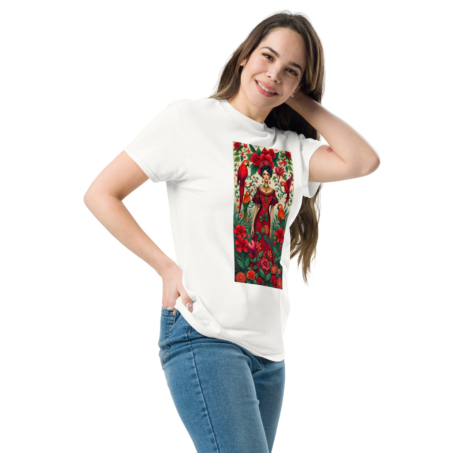 Unisex Classic Tee – Frida Kahlo Inspired Design
