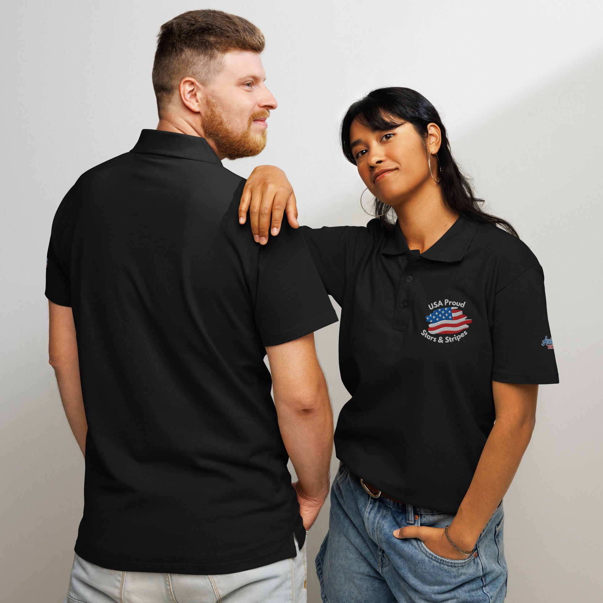 Unisex Premium Piqué Polo Shirt – USA Proud Edition