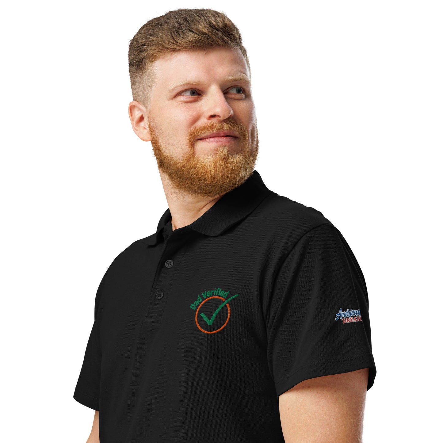 Unisex Premium Piqué Polo Shirt – Dad Verified Edition