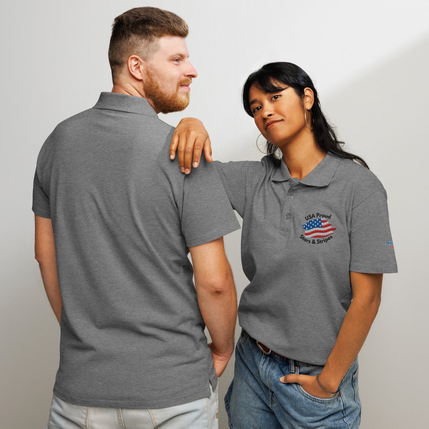 Unisex Premium Piqué Polo Shirt – USA Proud Edition