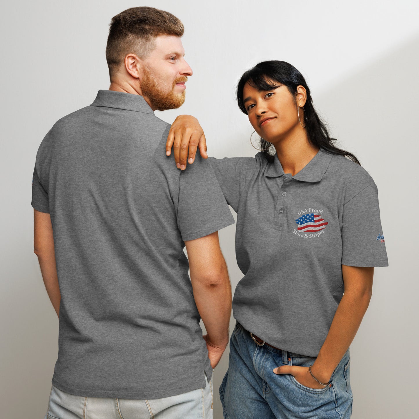 Unisex Premium Piqué Polo Shirt – USA Proud Edition