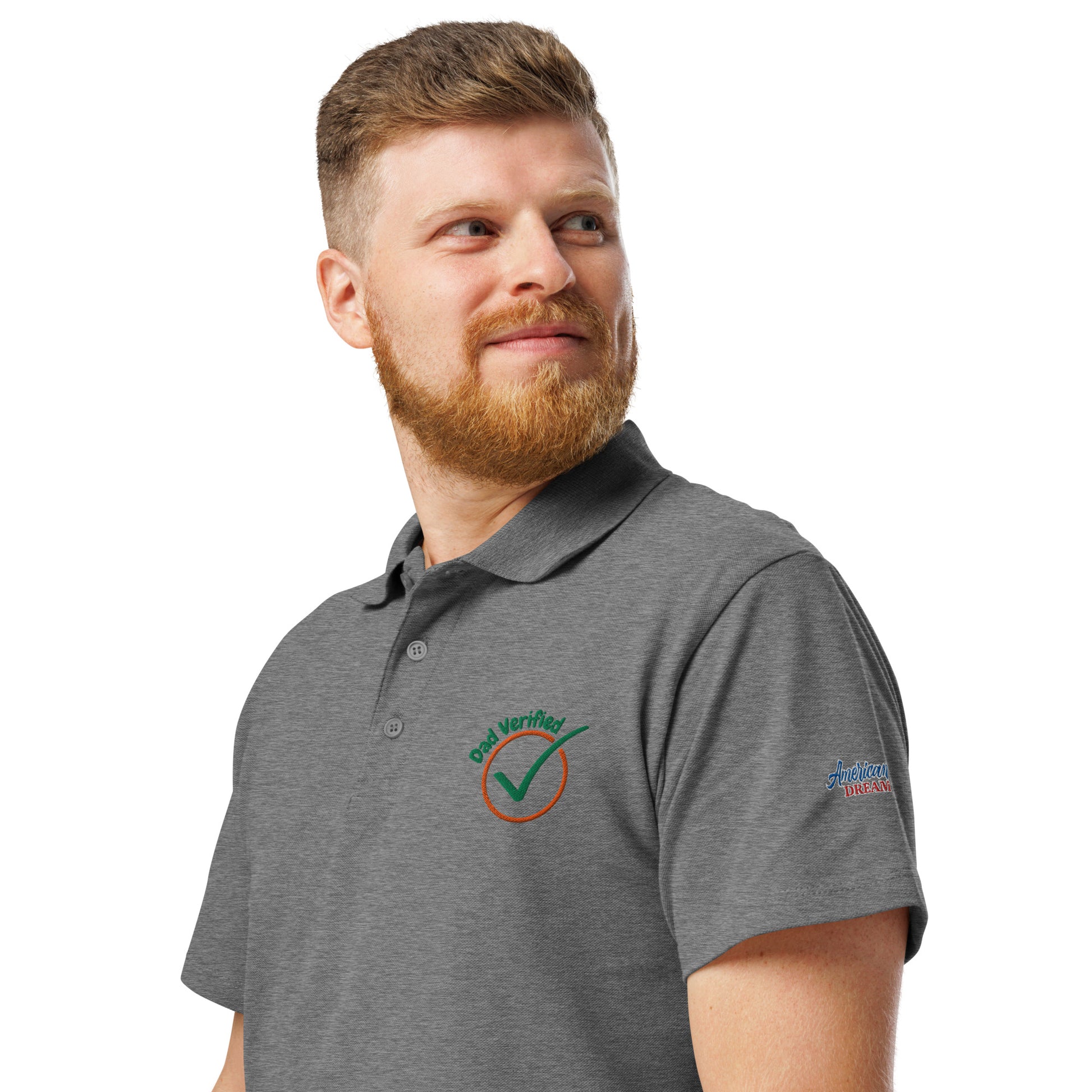 Unisex Premium Piqué Polo Shirt – Dad Verified Edition