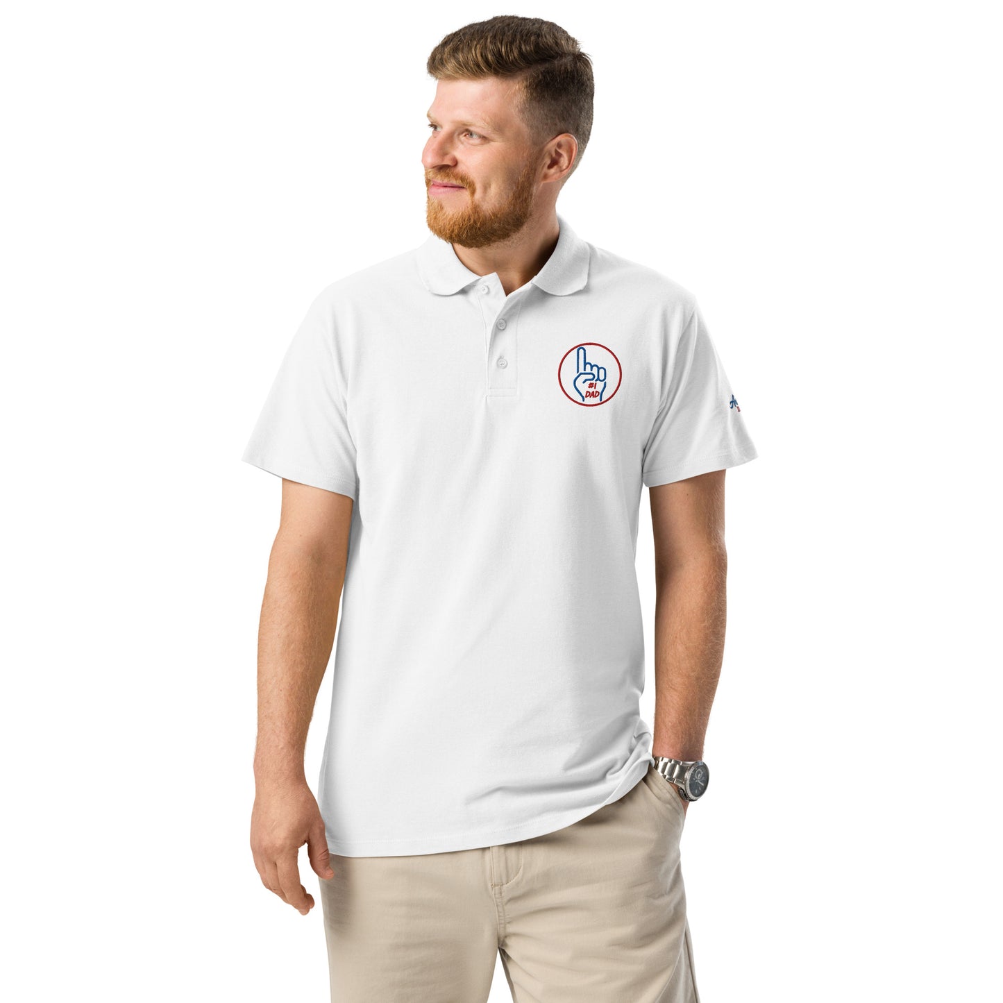 Unisex Premium Piqué Polo Shirt – #1 Dad Edition